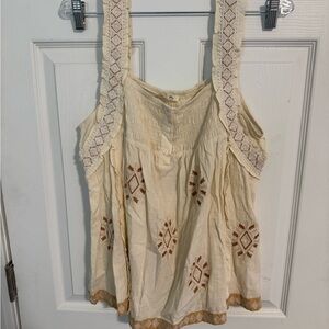 Miss me Embroidered tank top